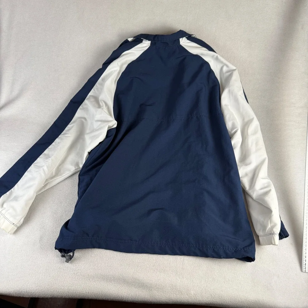 Nike Sportswear Mens XL Y2K Windbreaker Navy Blue White Colorblock Track Jacket